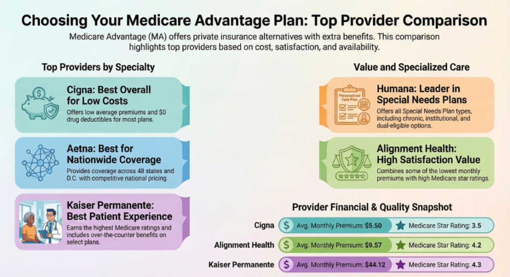 Best Medicare Advantage Plans for 2026 3 best medicare advantage plans