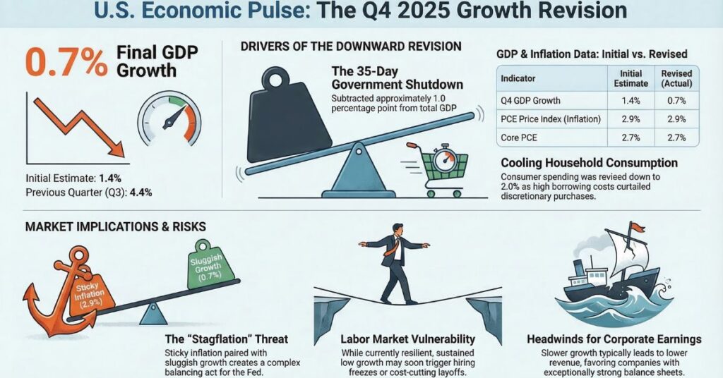 US Economic Growth Revised Lower in Fourth Quarter